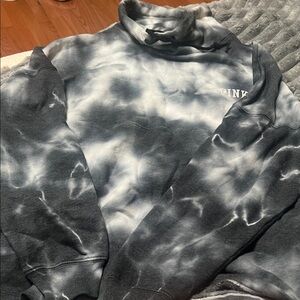 PINK Victoria's Secret womens Black and Gray Tie-Dye